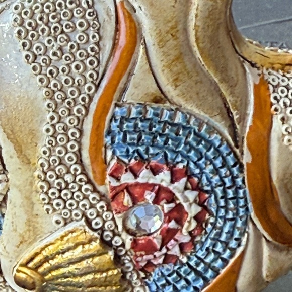 Decorative Mosaic Fish Figurine Multicolor Small Art Piece 7" x 5.5" - Picture 6 of 7